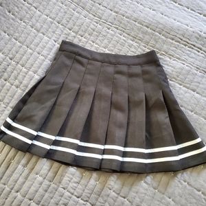 Black Pleated Tennis Skirt
